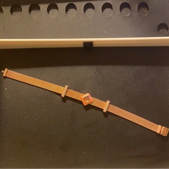 Pandora 14k Rose Gold Plate Reflections Mesh Bracelet Rose...